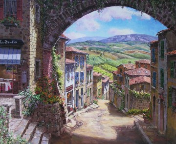 Paisajes Painting - Ciudades europeas de San Gimignano.JPG